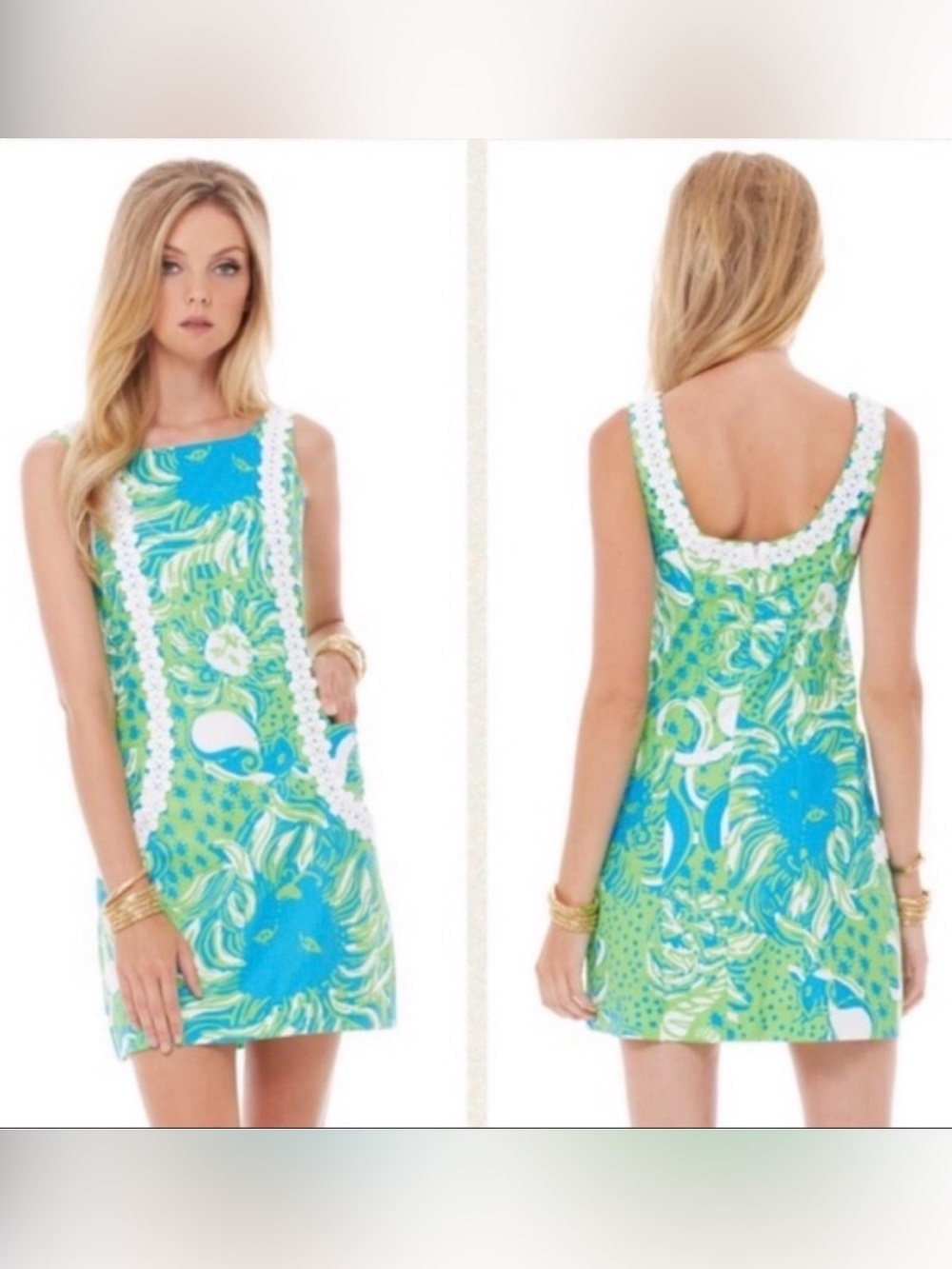 Lilly Pulitzer Sleeveless Liz Shift Dress Size 4